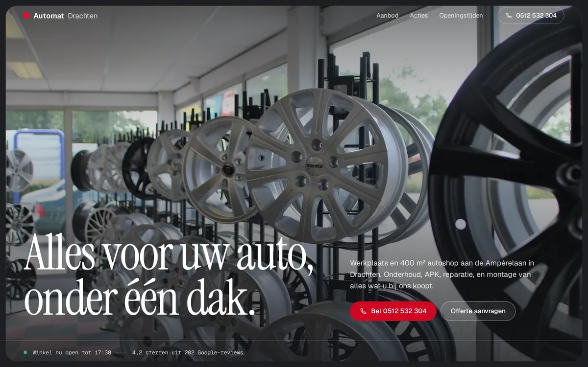 Richting B op een laptop