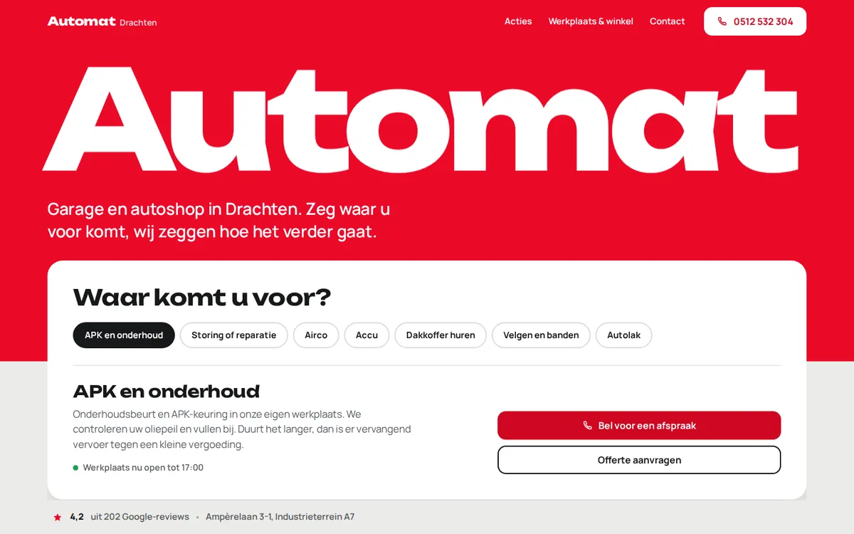 Richting C op een laptop